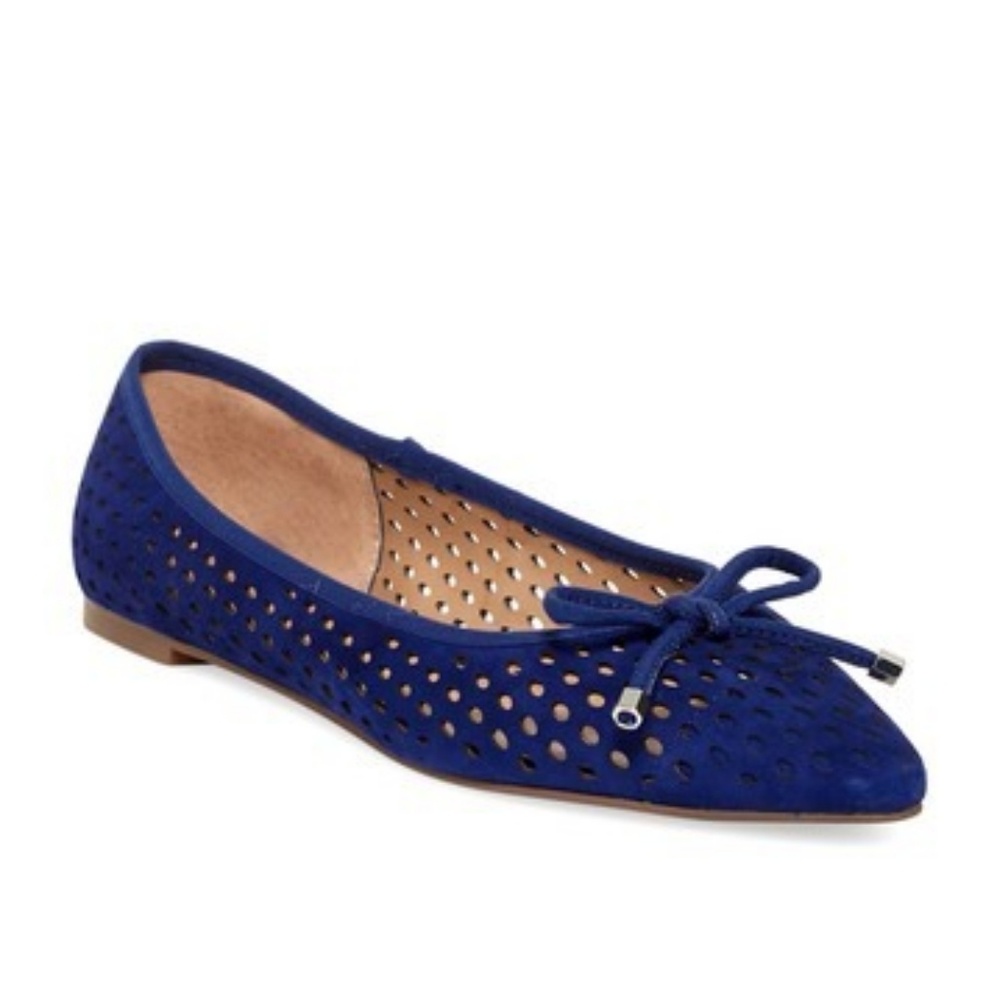 🔮Franco Sarto Shari Perforated Suede Flat